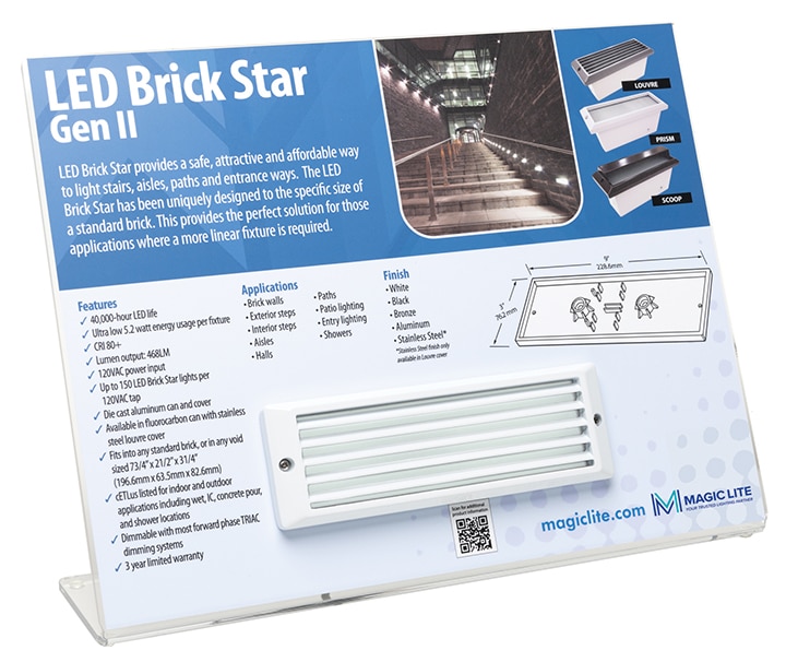 Merchandising Display - LED BRICK STAR