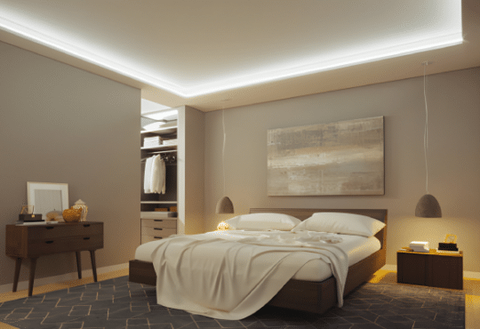 120V-eStrip_Indoor-Hotel-Room 120V AC RGB eStrip